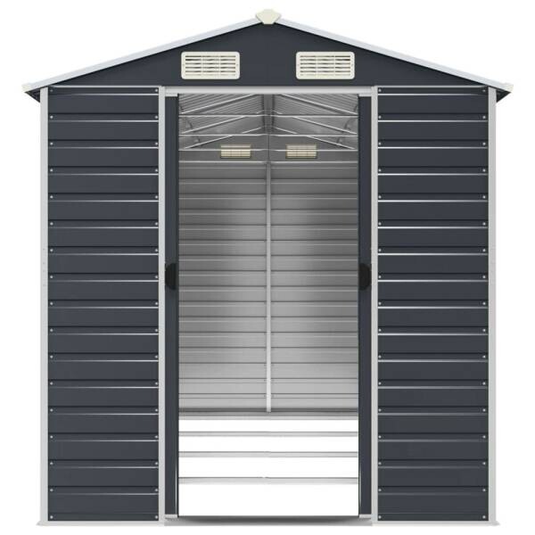 vidaXL Gartenhaus anthrazit B/H/T: ca. 191x198x385 cm