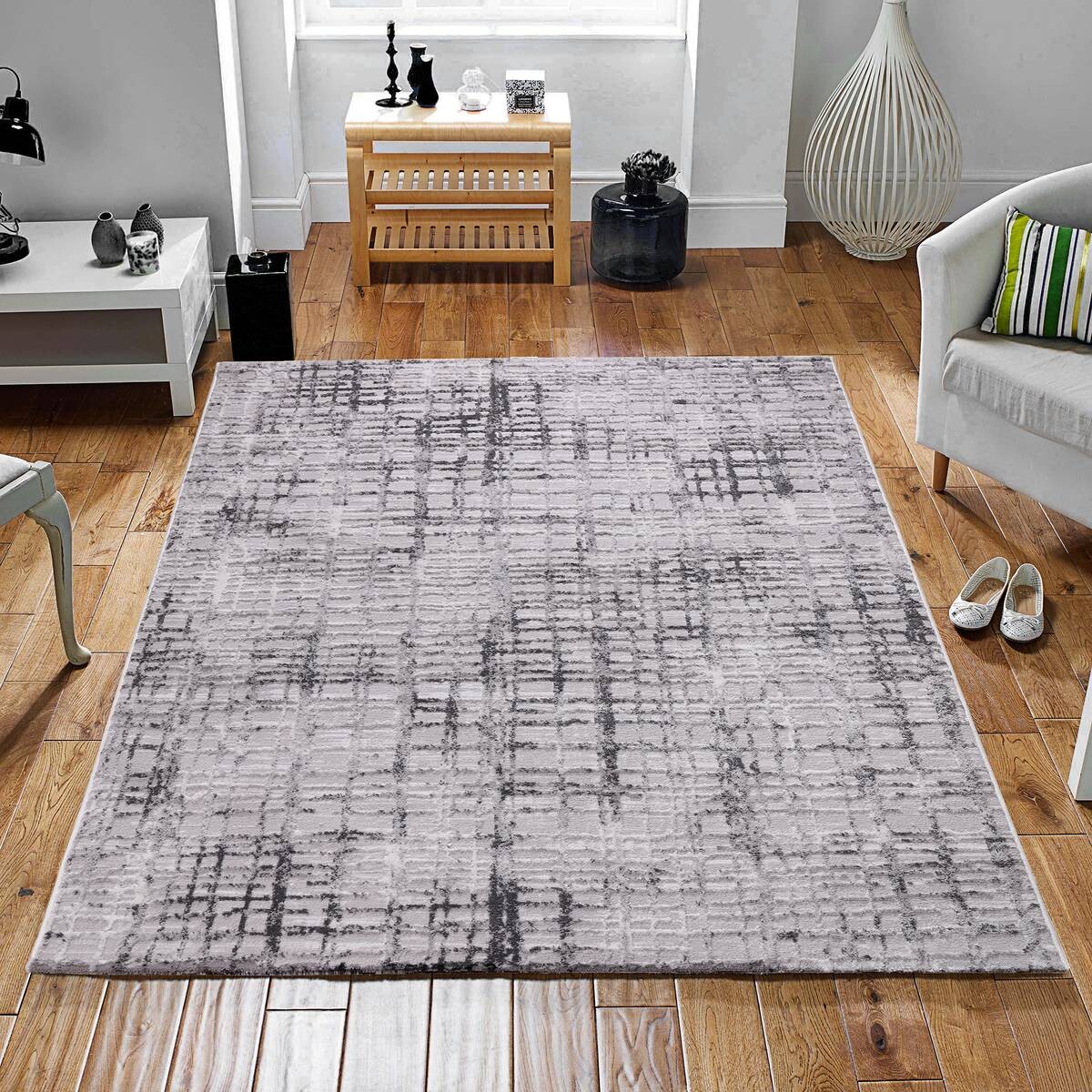 Sanat Teppich Evra hellgrau B/L: ca. 80x150 cm