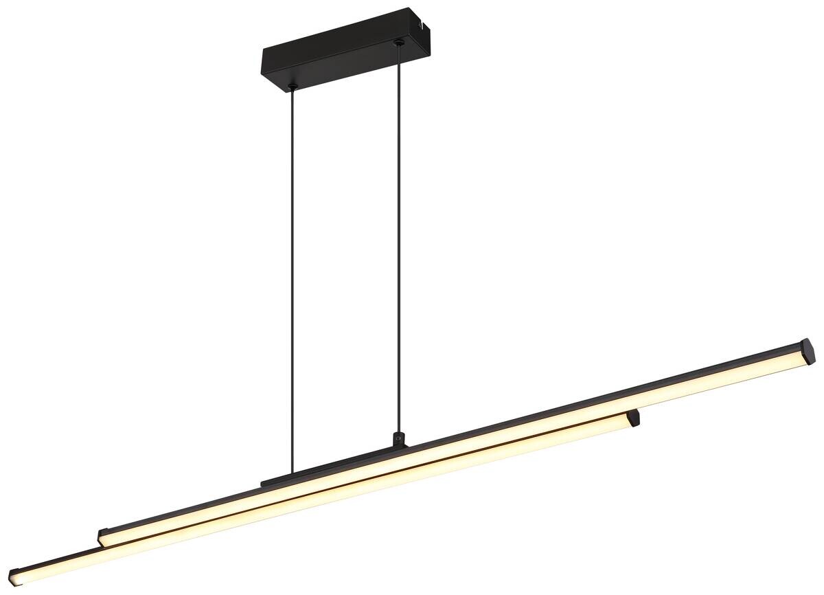 GLOBO LED-Deckenleuchte KIRINA 67342-24H schwarz Kunststoff Metall B/H/L: ca. 6x120x110 cm 1.0 Brennstellen