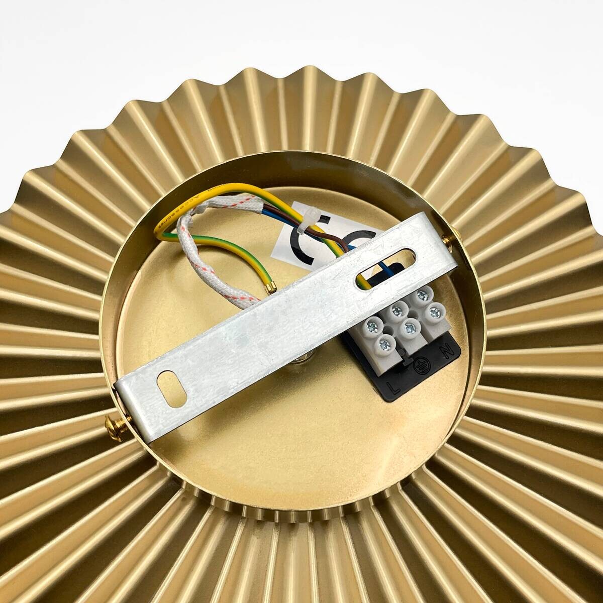 Lamkur Wandleuchte Kupfer Stahl Glas B/H/L: ca. 20x20x20 cm G9 1 Brennstellen