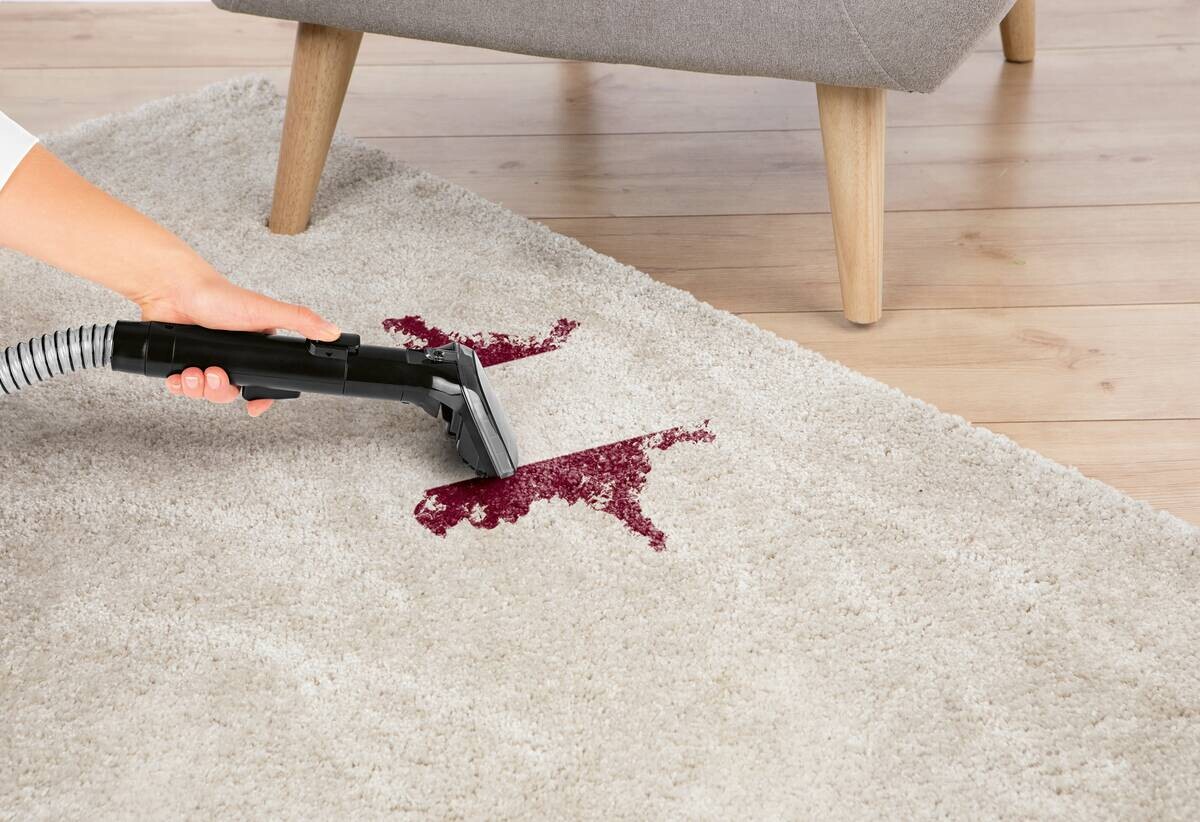 CLEANmaxx Polster -und Teppichreiniger schwarz rot Kunststoff B/H/L: ca. 33,5x33x29,5 cm