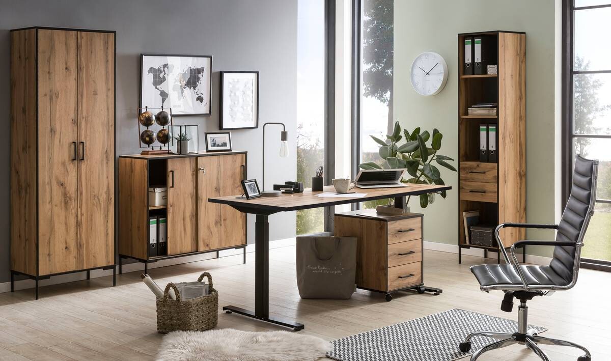 Regal Serie 2000 Eiche Landhaus Nachbildung B/H/T: ca. 40,2x194,2x39 cm