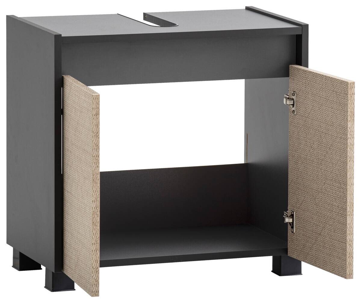 Waschbeckenunterschrank Sander anthrazit B/H/T: ca. 56,9x54,6x33 cm