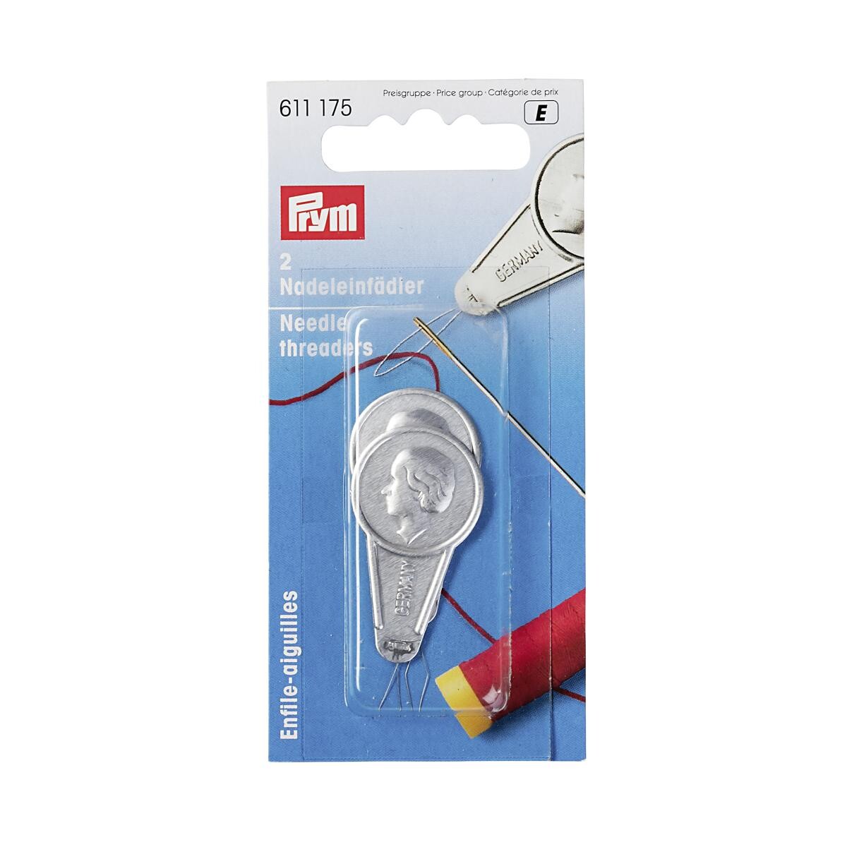 Prym Nadeleinfädler 2er Pack silber 2 Packstücke