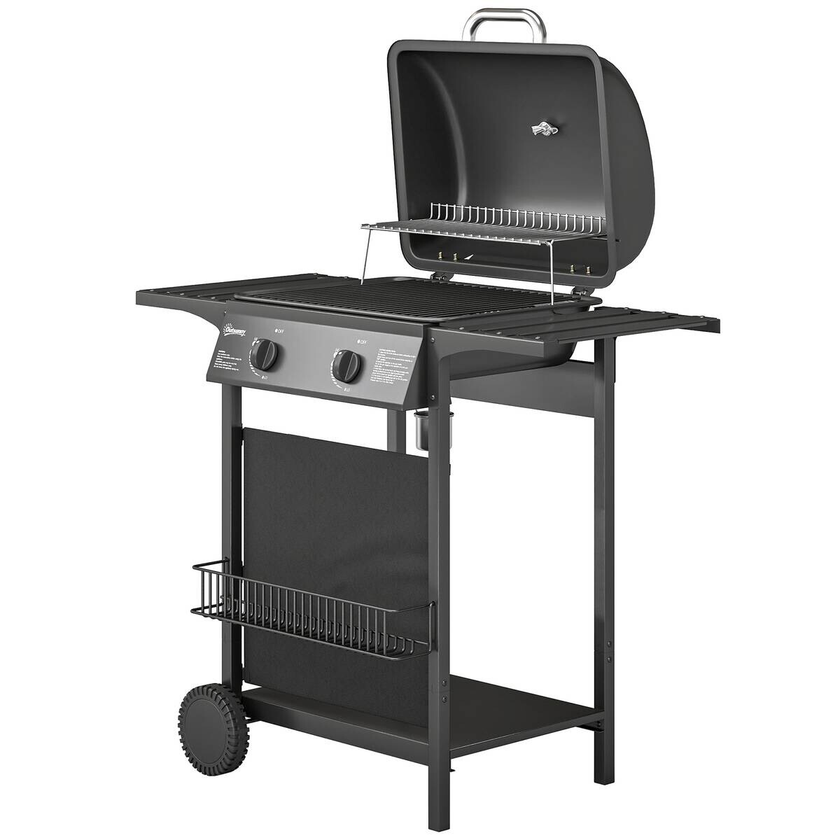 Outsunny Gasgrill Edelstahl B/H/L: ca. 56x95x99 cm
