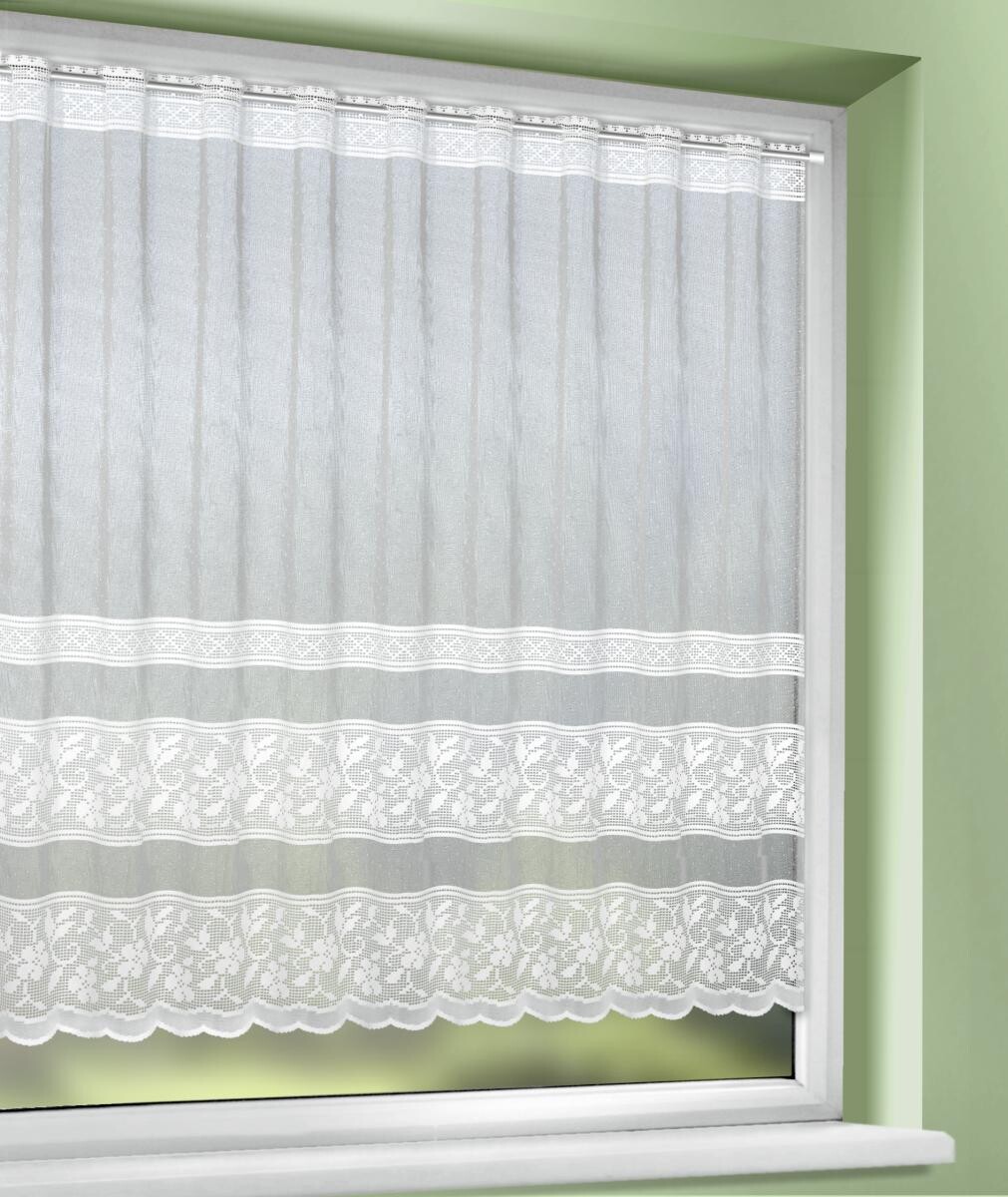 creative lifestyle Scheibengardine Elsa weiß B/L: ca. 150x120 cm