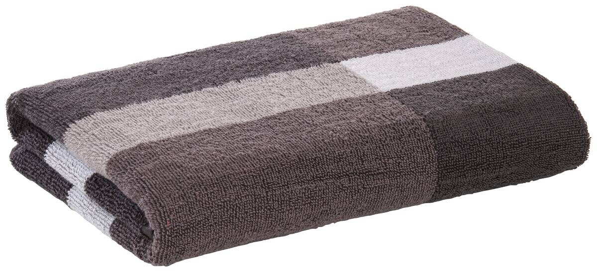 Duschtuch grau 100% Baumwolle B/L: ca. 70x140 cm