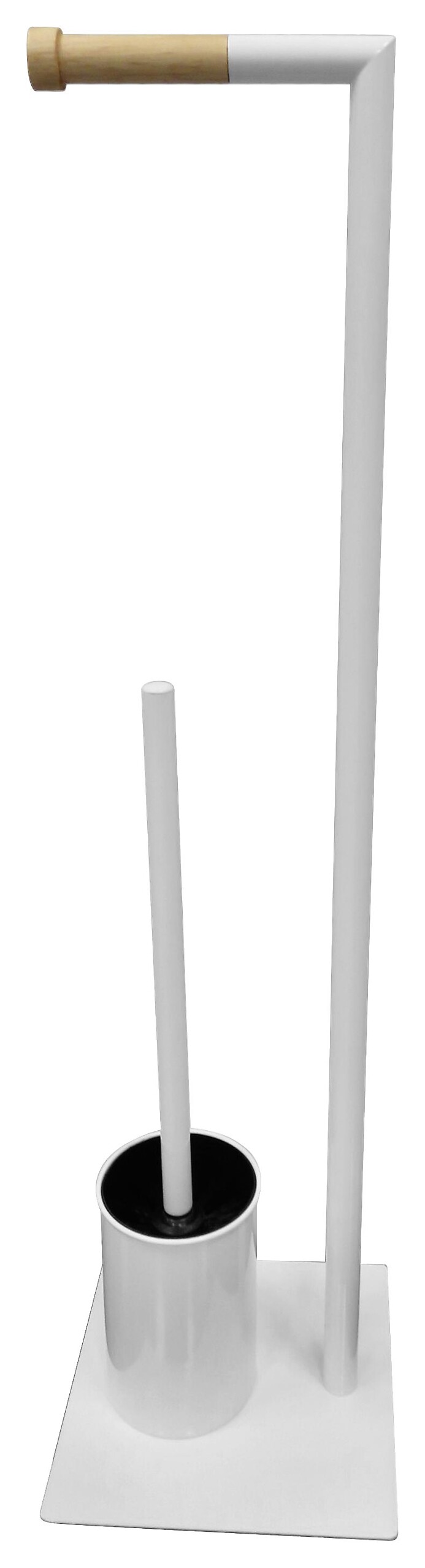 POCOline WC-Standgarnitur Nordic White weiß Edelstahl