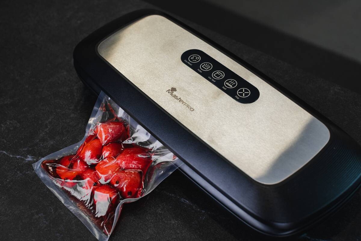 MASTERPRO Vakuumierer BGMP-9080 Foodies silber schwarz Kunststoff Edelstahl B/H/T: ca. 37x7x15 cm ca. 130 W