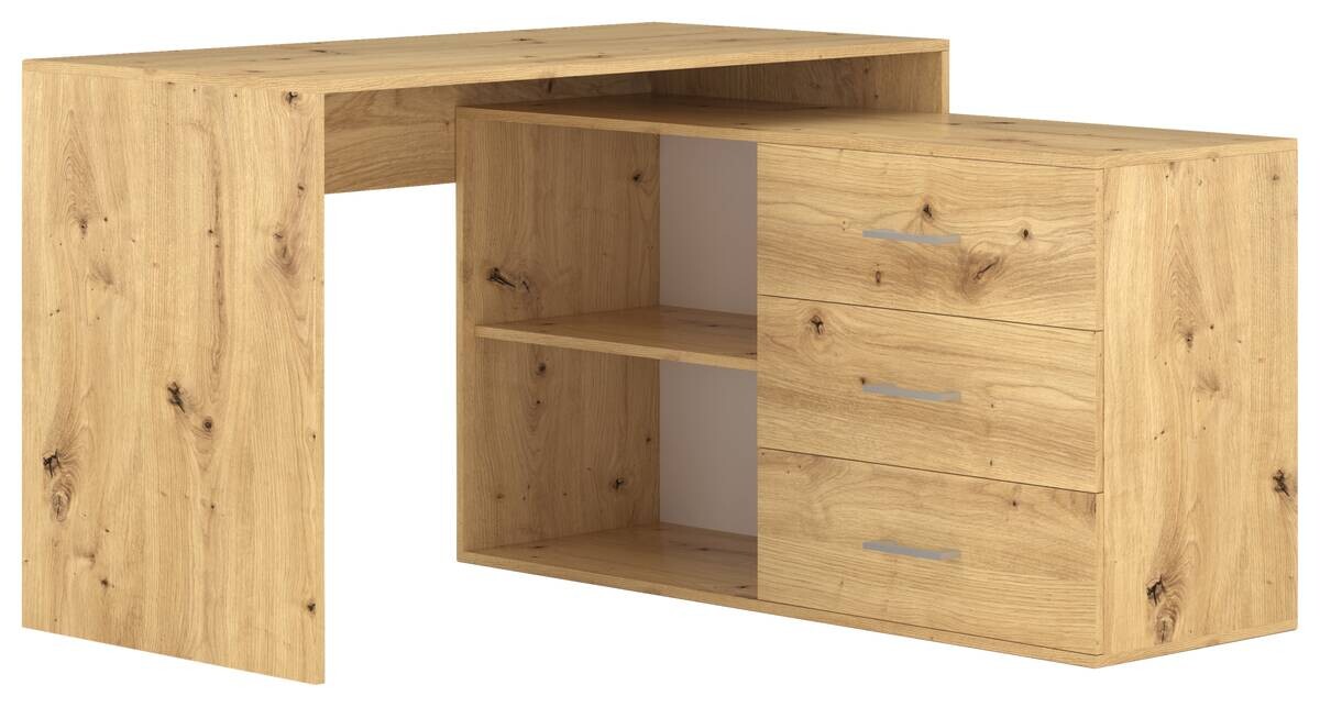Schreibtisch KURT Eiche Artisan Nachbildung B/H/T: ca. 120x75,4x122 cm