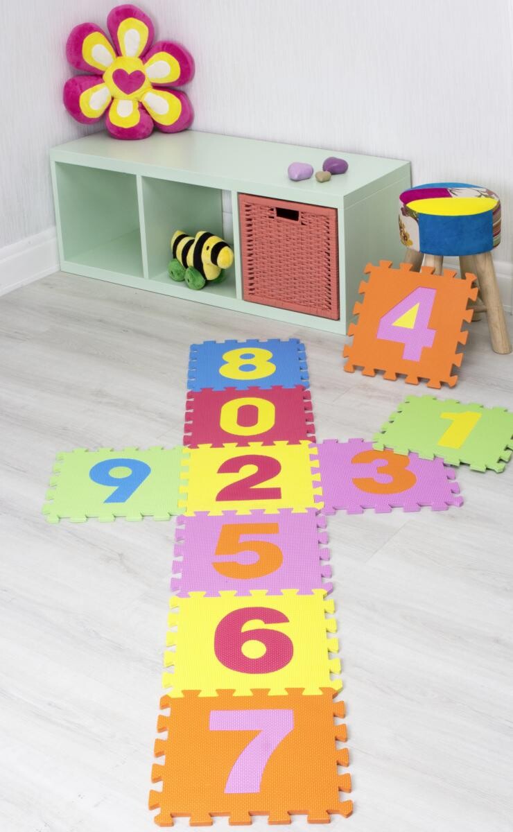Puzzlematte bunt