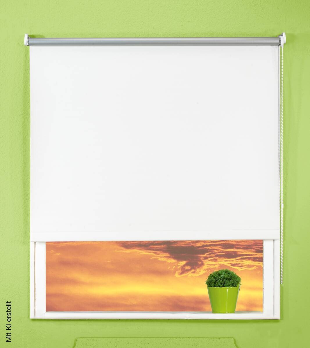 Boviva Thermo Seitenzugrollo Verdunklungsqualität weiß B/L: ca. 62x175 cm