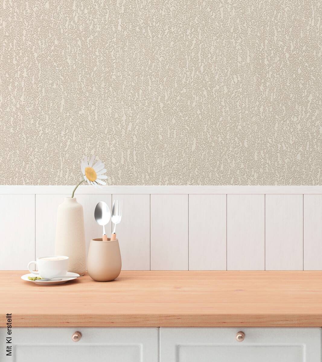 A.S.Creation Vliestapete grau beige creme B/H/D: ca. 53x1005x9,3 cm