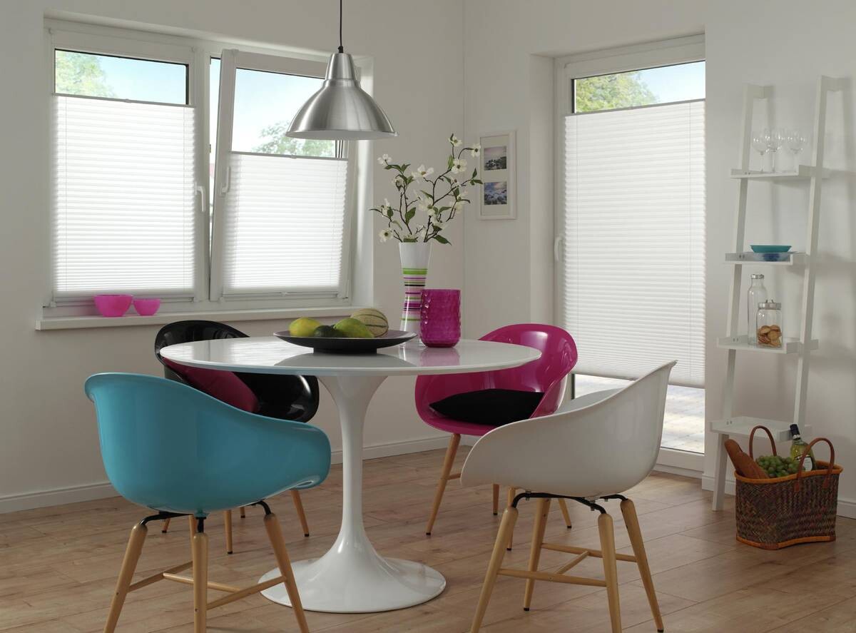 Spannplissee Easyfix Pia weiß B/L: ca. 50x130 cm