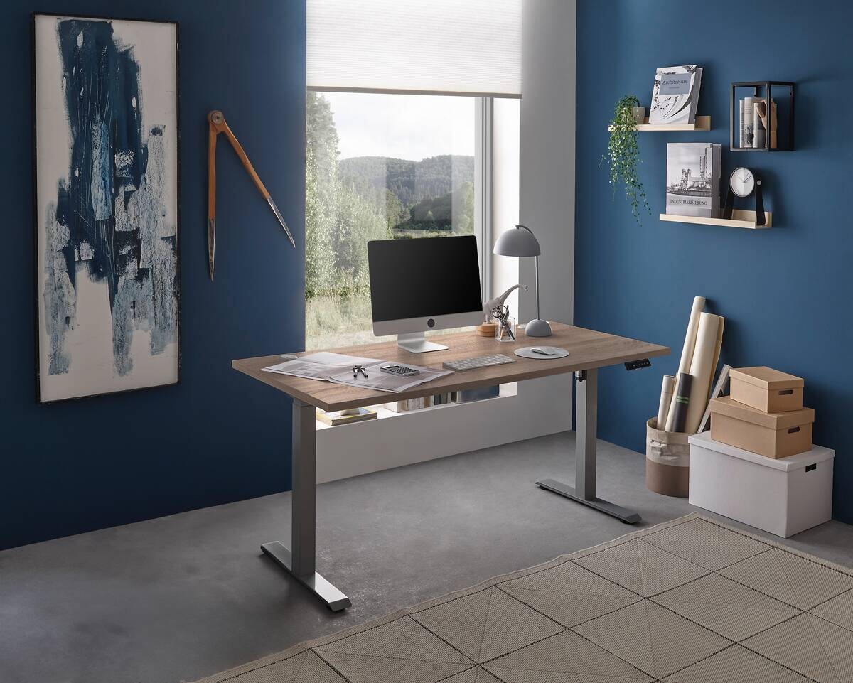 höhenverstellbarer Schreibtisch Pronto 2 Eiche Sonoma Nachbildung B/H/T: ca. 160x75x77 cm