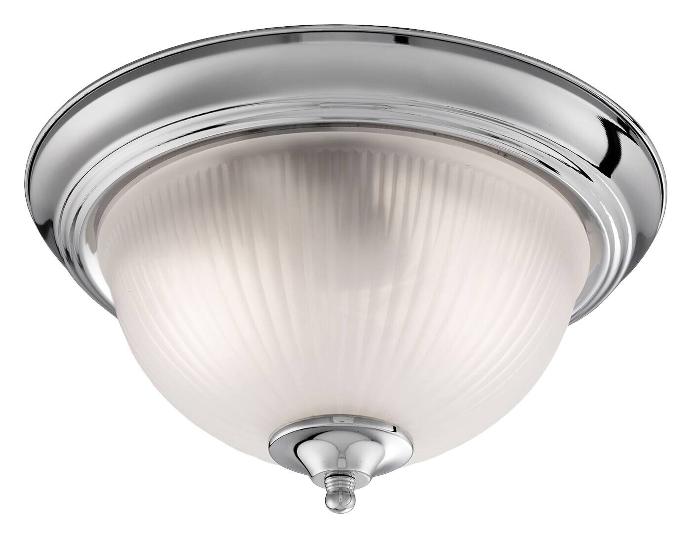 Searchlight Badleuchte American Diner silber Glas Stahl B/H/L/D: ca. 29x15x29x29 cm E14 2 Brennstellen