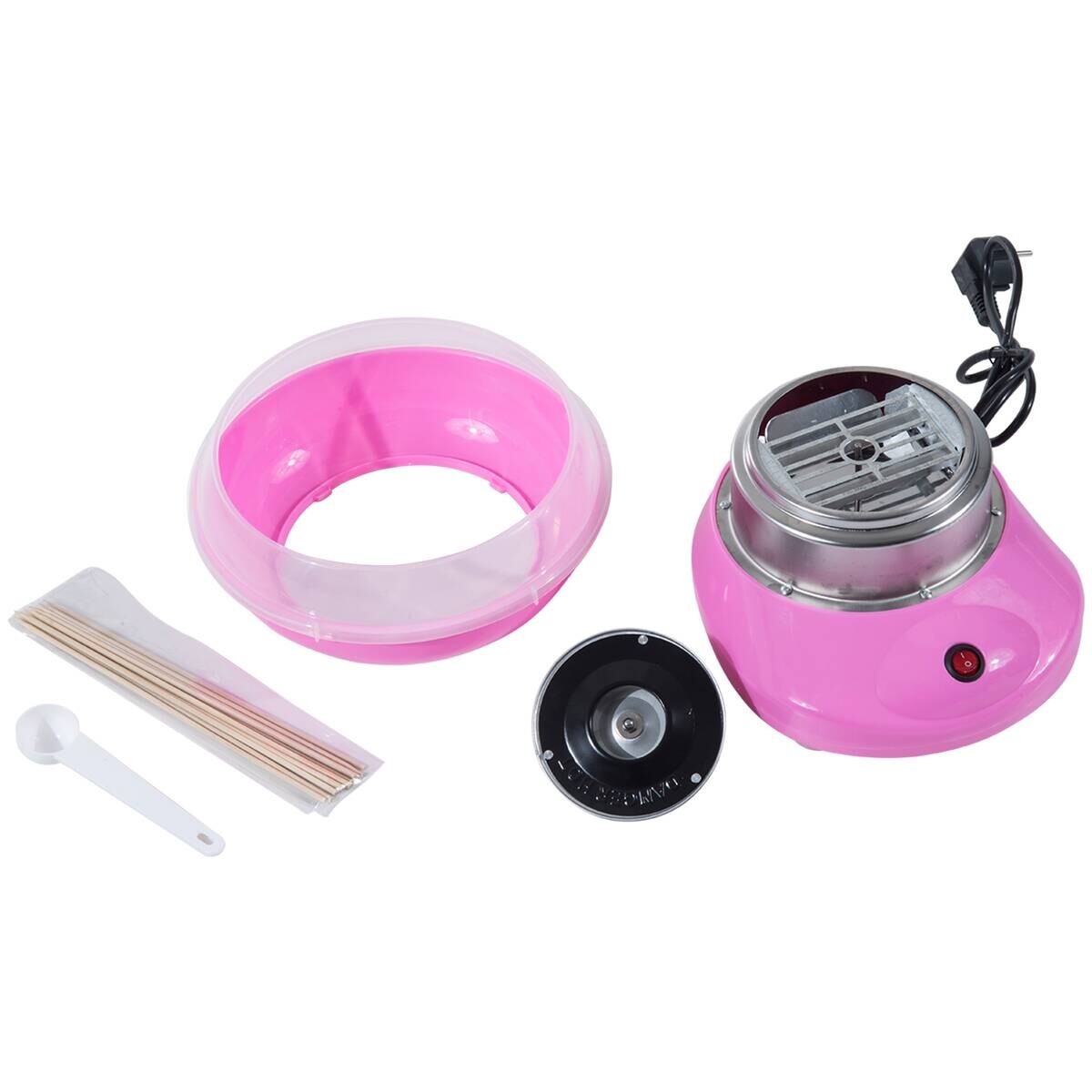 HOMCOM Küchengerät 800-016PK rosa Edelstahl Polypropylen B/H/L: ca. 26x27x18 cm