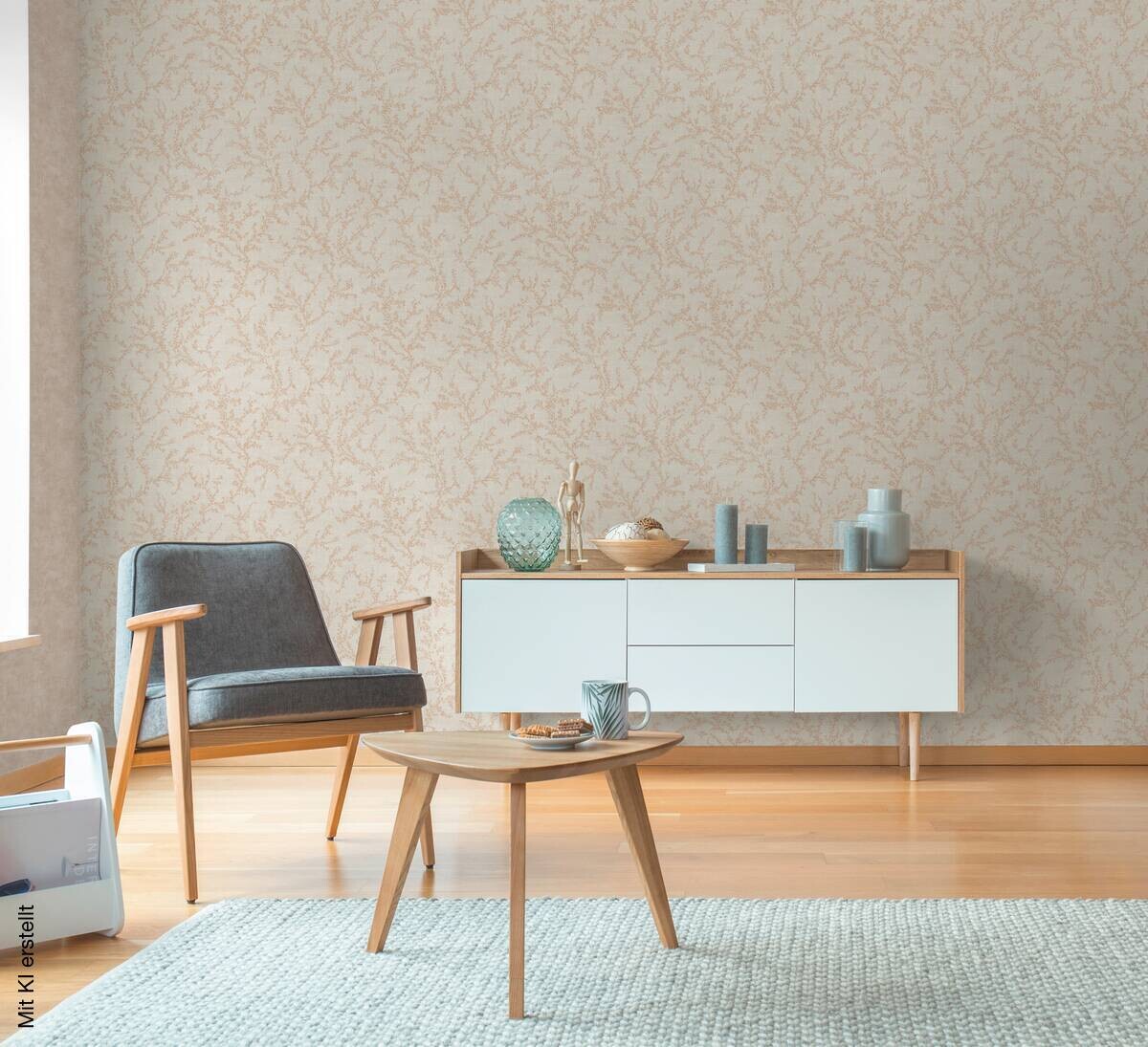 A.S.Creation Vliestapete beige braun creme B/H/D: ca. 53x1005x8,1 cm