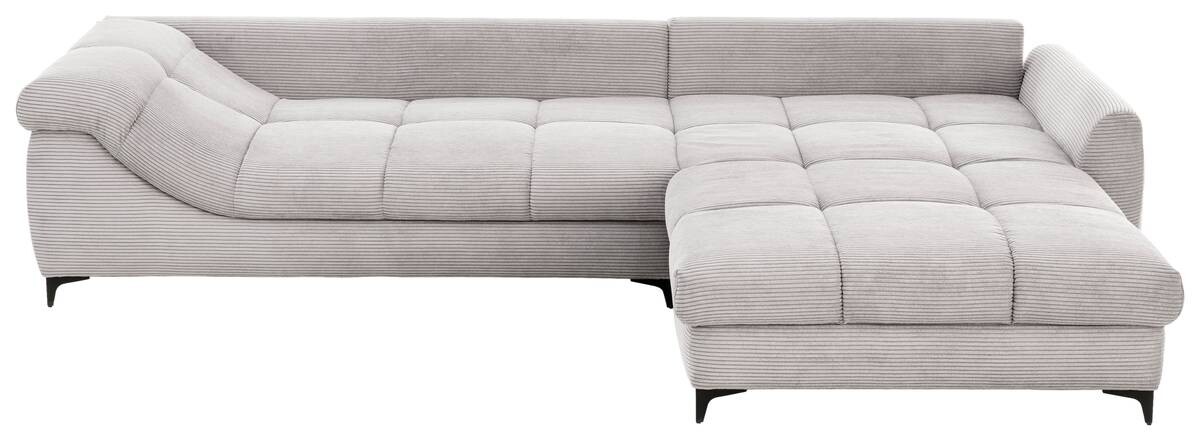 Ecksofa grau Microfaser B/H/T: ca. 332x96x227 cm