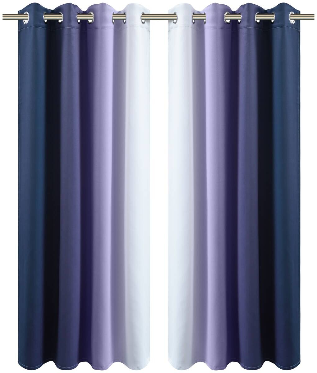 POCOline Verdunklungsvorhang Beverly blau B/L: ca. 135x175 cm