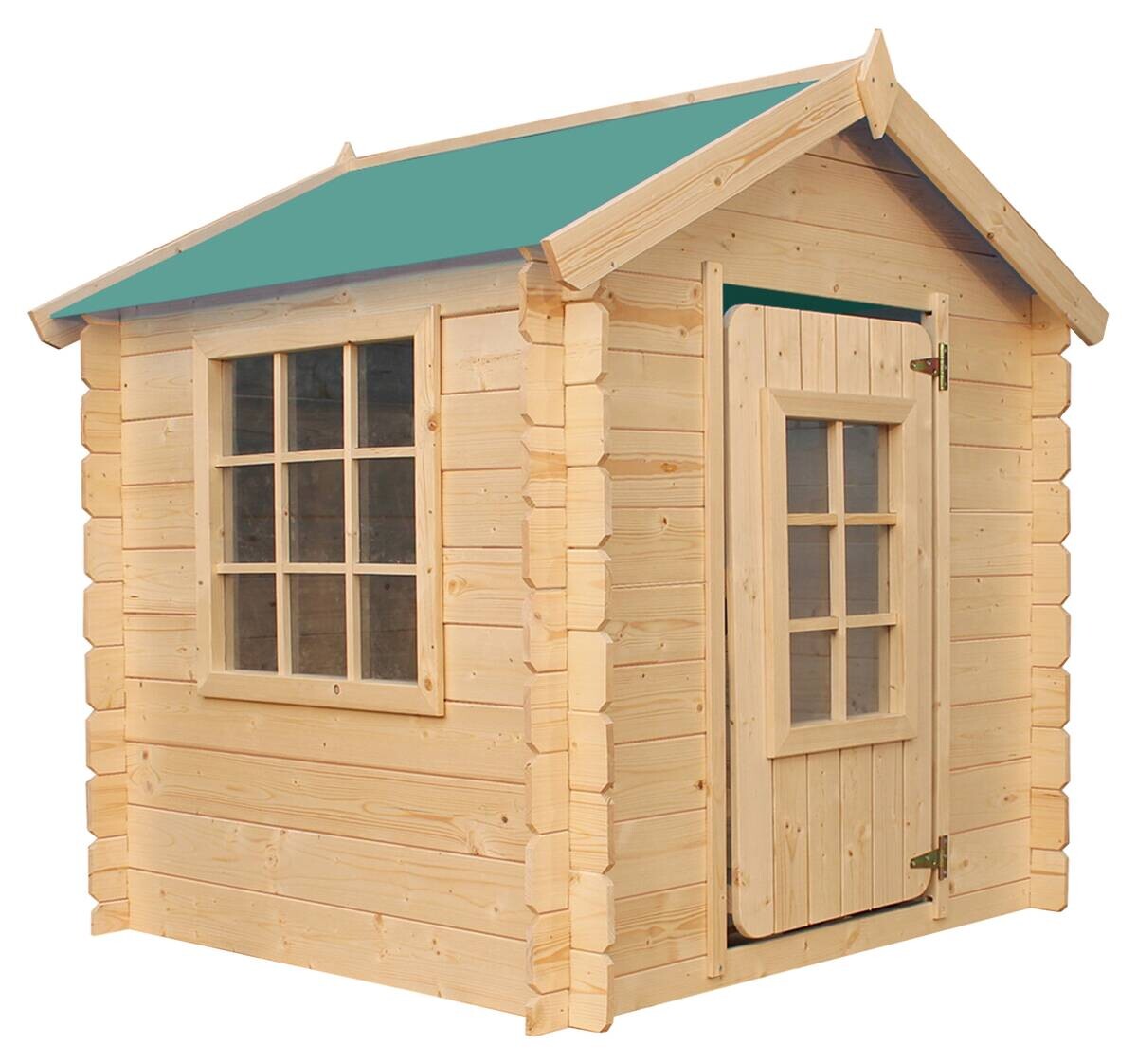 Timbela Kinderspielhaus M570Z natur B/H/L: ca. 114x121x111 cm
