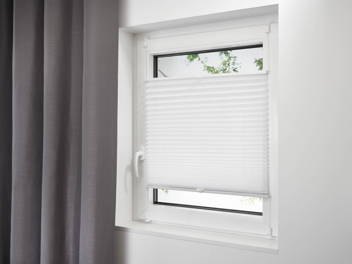 Spannplissee Non Woven weiß B/L: ca. 60x130 cm