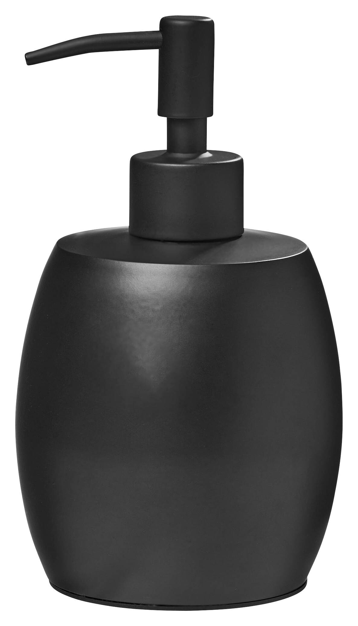 POCOline Seifenspender Milano schwarz Edelstahl H/D: ca. 16x9 cm