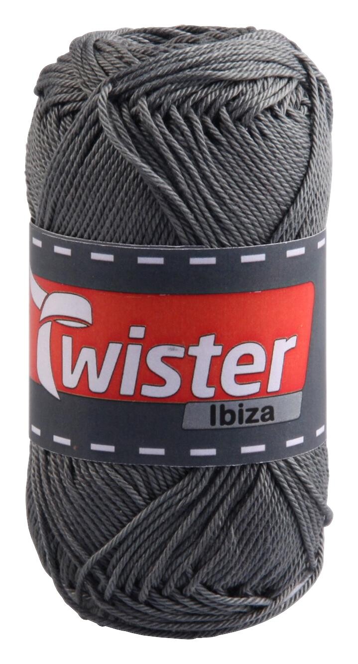 Twister Handstrickgarn Ibiza grau 100% Baumwolle L: ca. 12500 cm