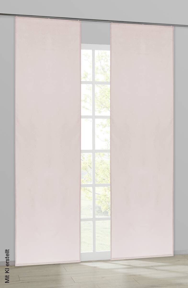 ACUS design collection Schiebevorhang Pearl rosé B/L: ca. 60x245 cm