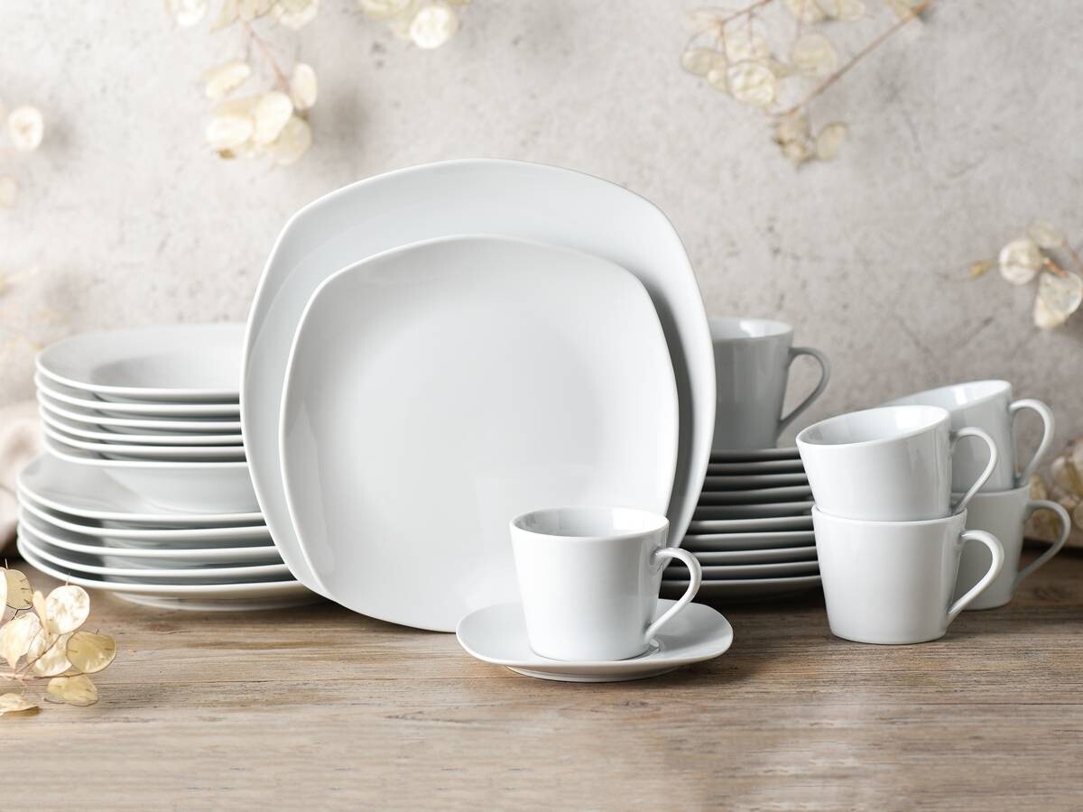 CreaTable Kombiservice Amelie weiß Porzellan 30 tlg.
