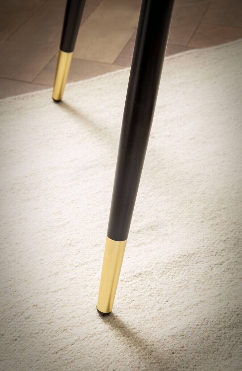 Esstisch schwarz Marmor Optik H/D: ca. 76x75 cm