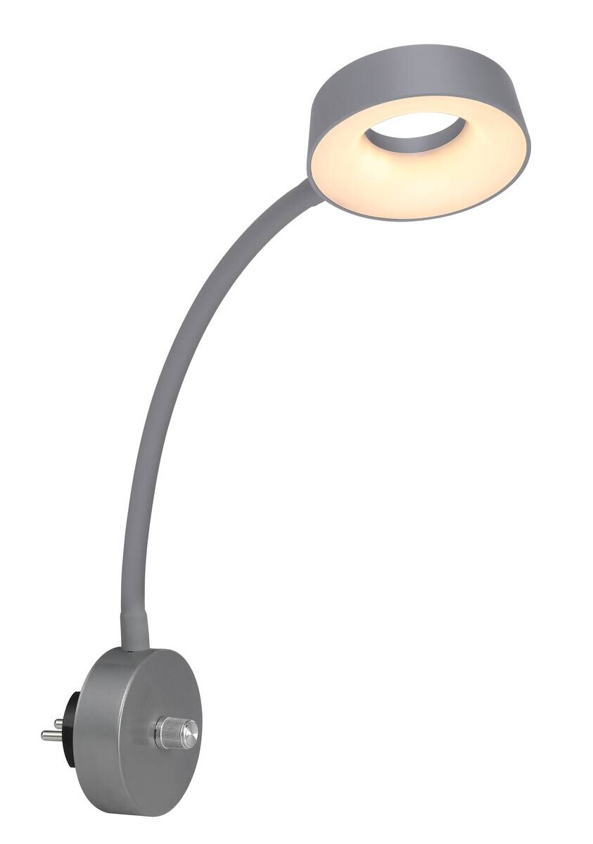 GLOBO LED-Wandleuchte Lehovo silber Kunststoff Metall B/H: ca. 26x45,5 cm