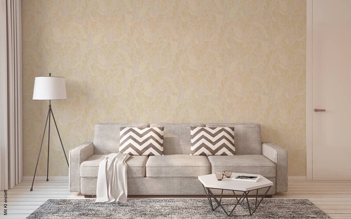 A.S.Creation Vliestapete beige weiß gold B/H/D: ca. 53x1005x9,4 cm
