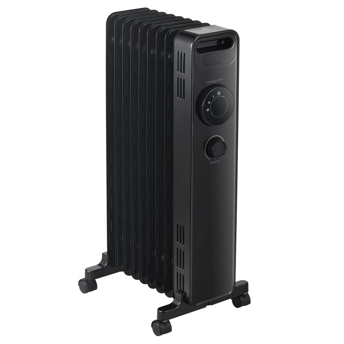Ölradiator NY2009-22M schwarz Kunststoff Metall B/H/L: ca. 24x64x33 cm ca. 2000 W