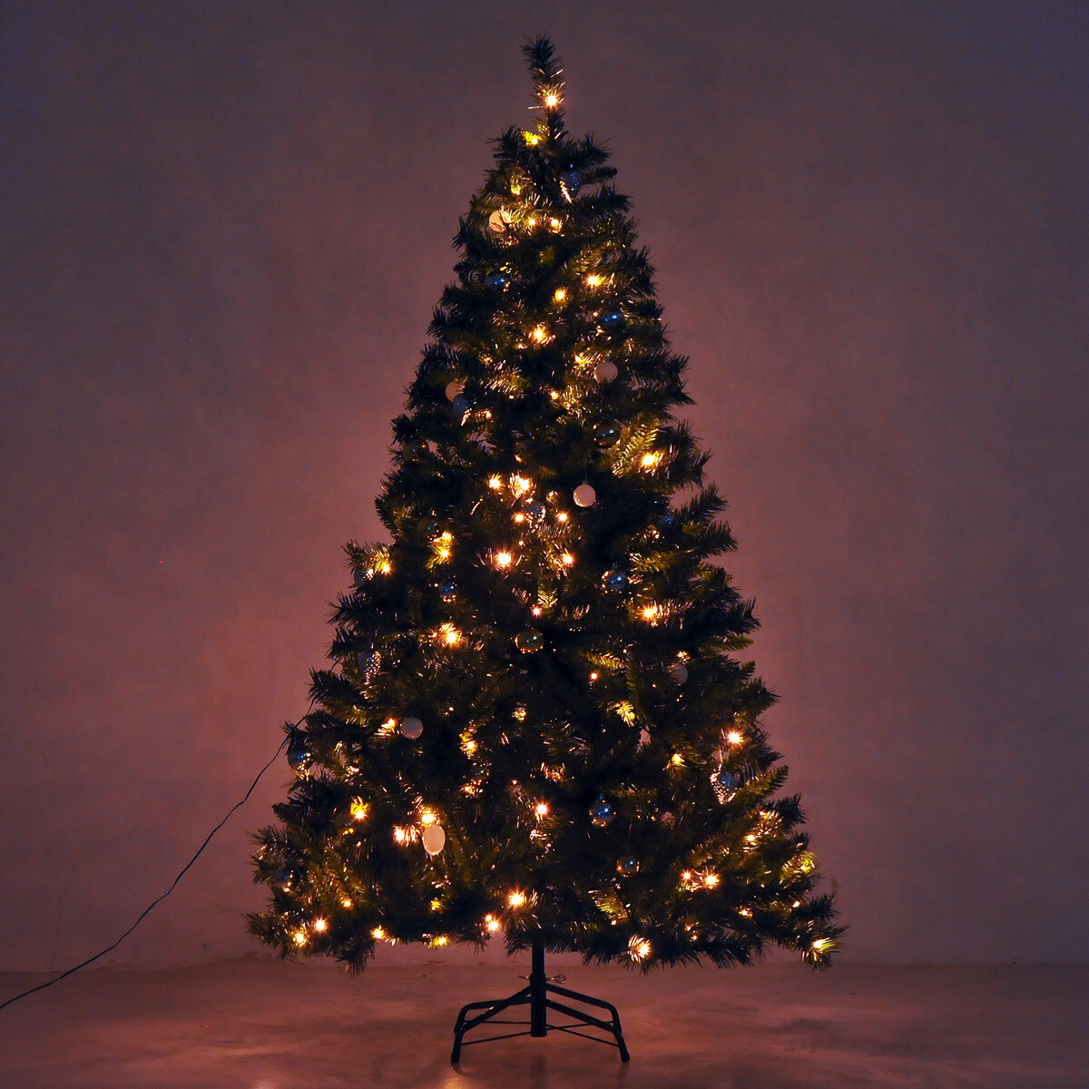 HOMCOM Tannenbaum grün Metall H/D: ca. 180x112 cm