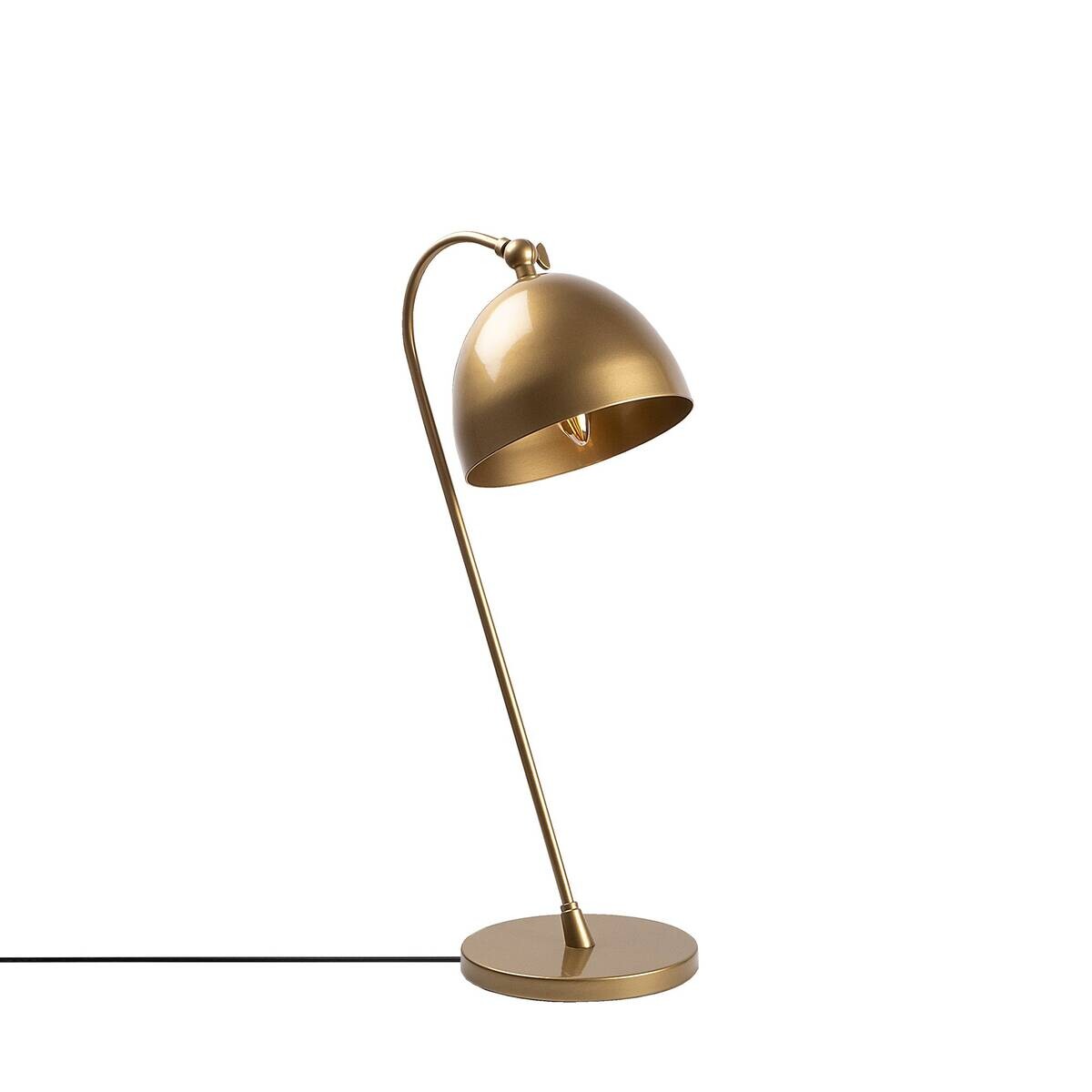 Opviq Tischleuchte gold Metall B/H/L: ca. 26x54x18 cm E14 1 Brennstellen