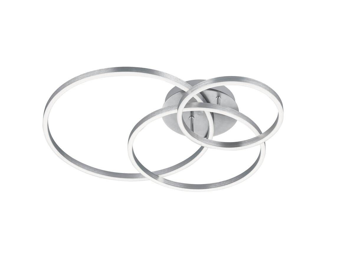 GLOBO LED-Deckenleuchte Winona nickel Metall B/H/T: ca. 78x11,5x60 cm