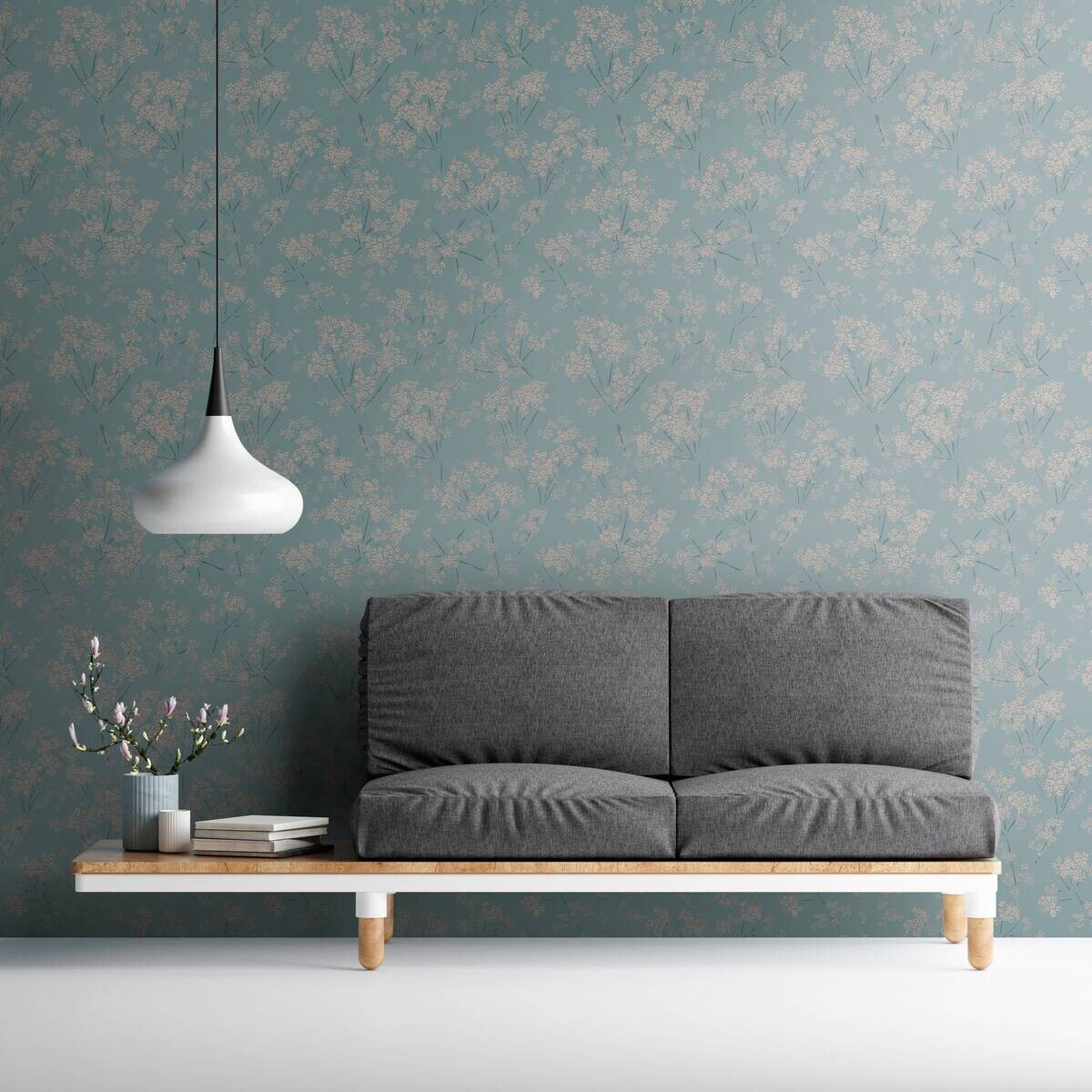 A.S.Creation Vliestapete türkis beige B/H/D: ca. 53x1005x8,6 cm