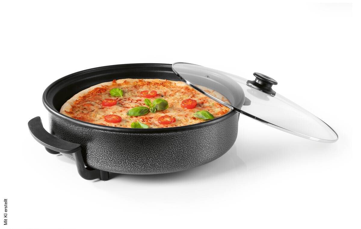 GOURMETmaxx Elektrische Party-Pfanne schwarz Edelstahl B/H/L: ca. 45x17,5x41 cm
