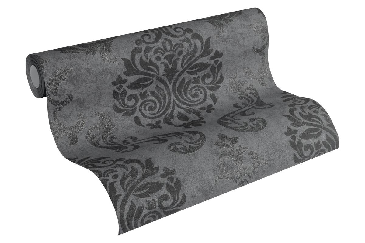 A.S.Creation Vliestapete Memory 3 Barock schwarz B/L: ca. 53x1005 cm