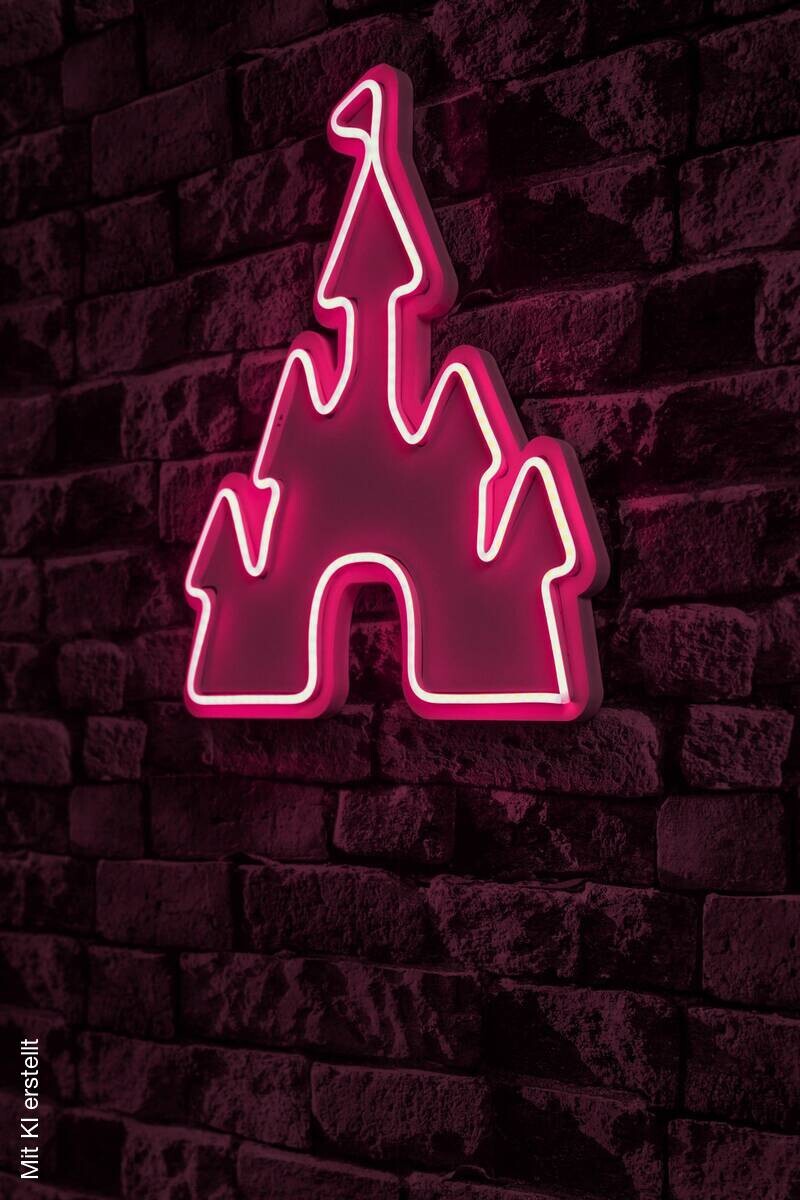 Opviq LED-Wandleuchte rosa PVC B/H/T/L: ca. 35x40x2x35 cm