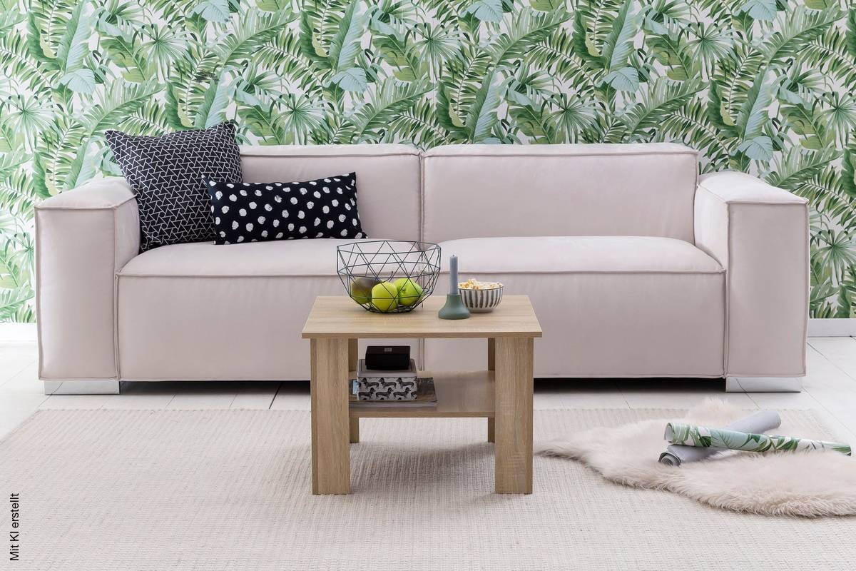 Couchtisch braun B/H/T: ca. 60x42x60 cm