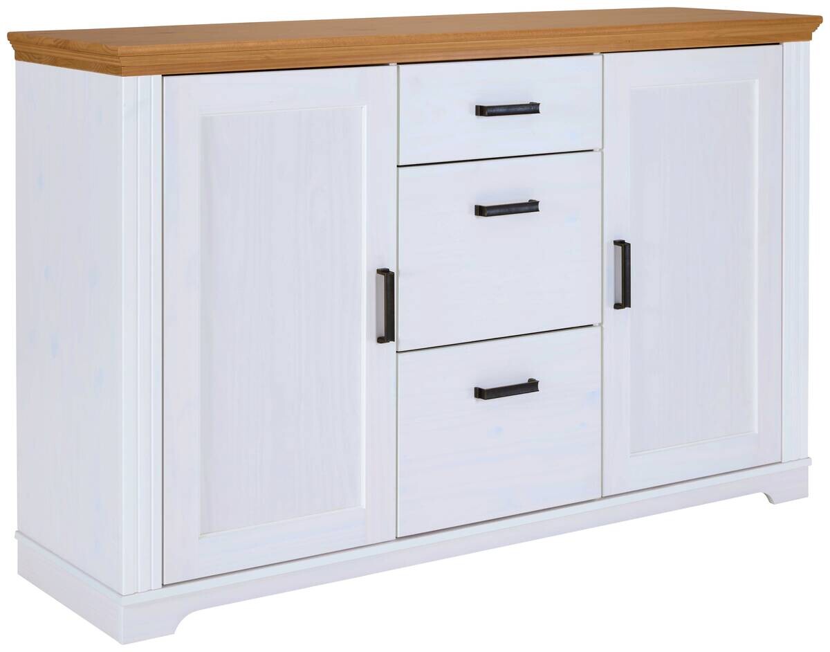 Kommode Maluno weiß lackiert B/H/L: ca. 48,3x104x166,4 cm