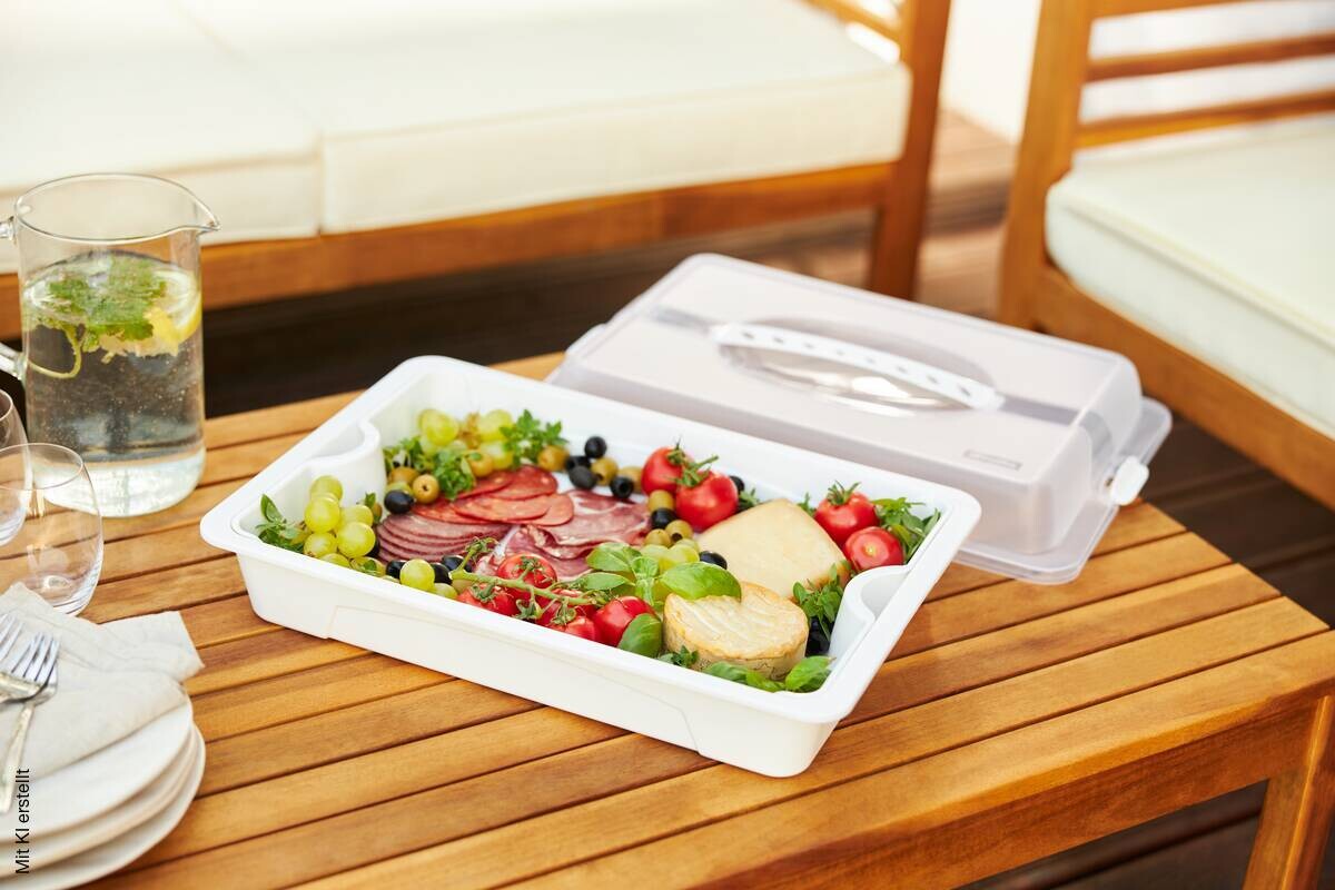 Rotho Party-Butler COOL u. FRESH weiß B/H/L: ca. 29,5x11x43,5 cm