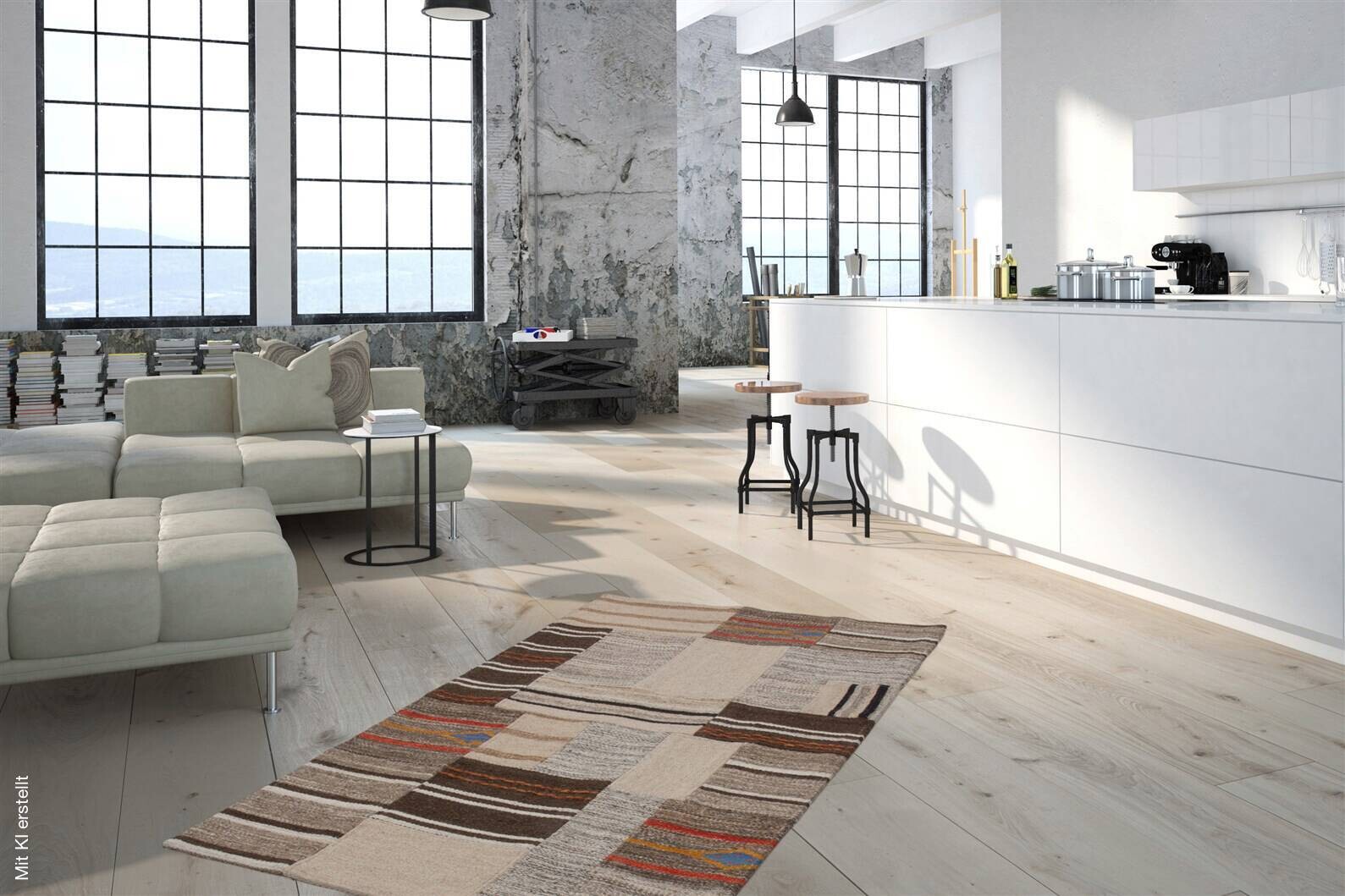 Kayoom Kurzflorteppich Radical 220 creme B/L: ca. 80x150 cm