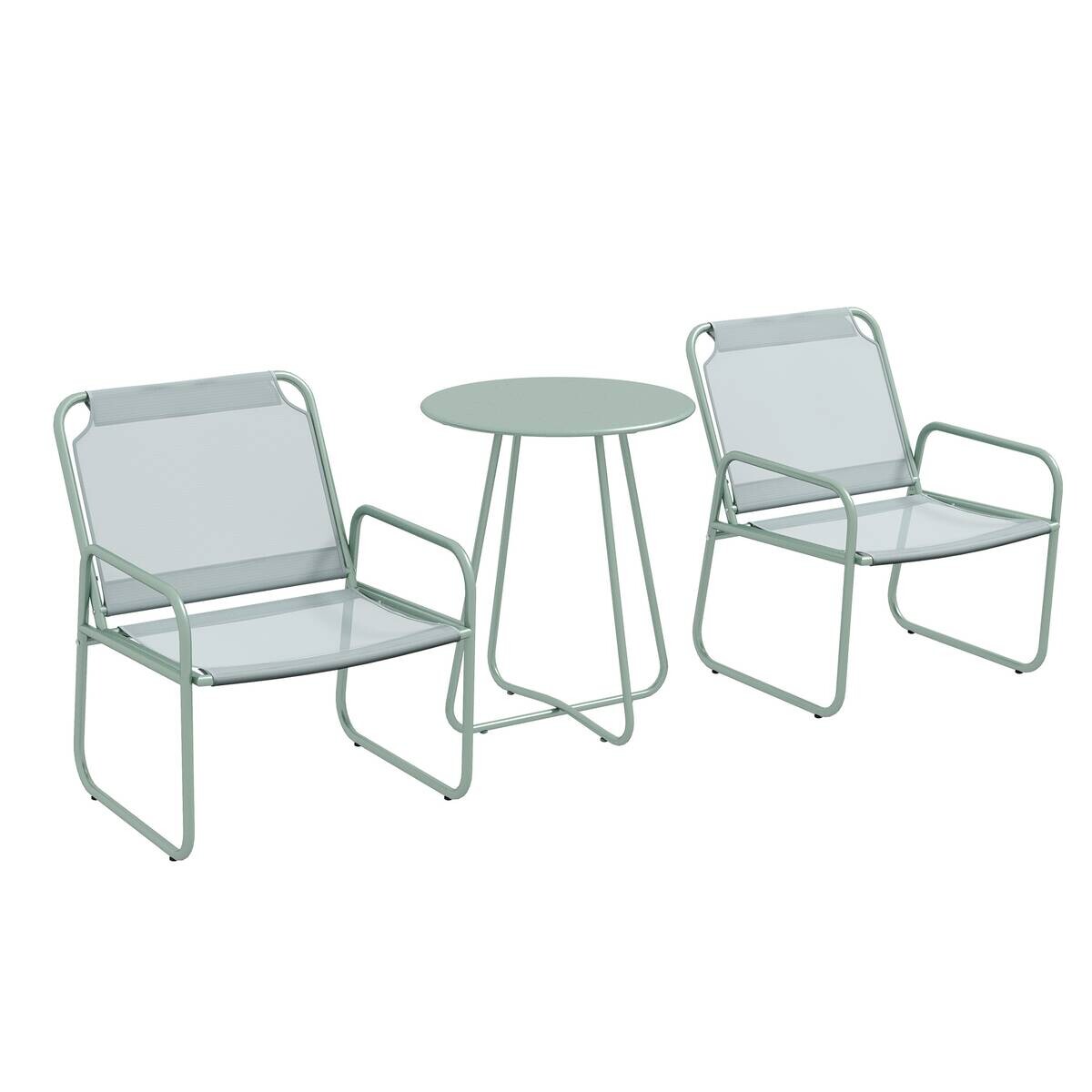 Outsunny Sitzgruppe grün Mesh B/H/L: ca. 57x63x82 cm