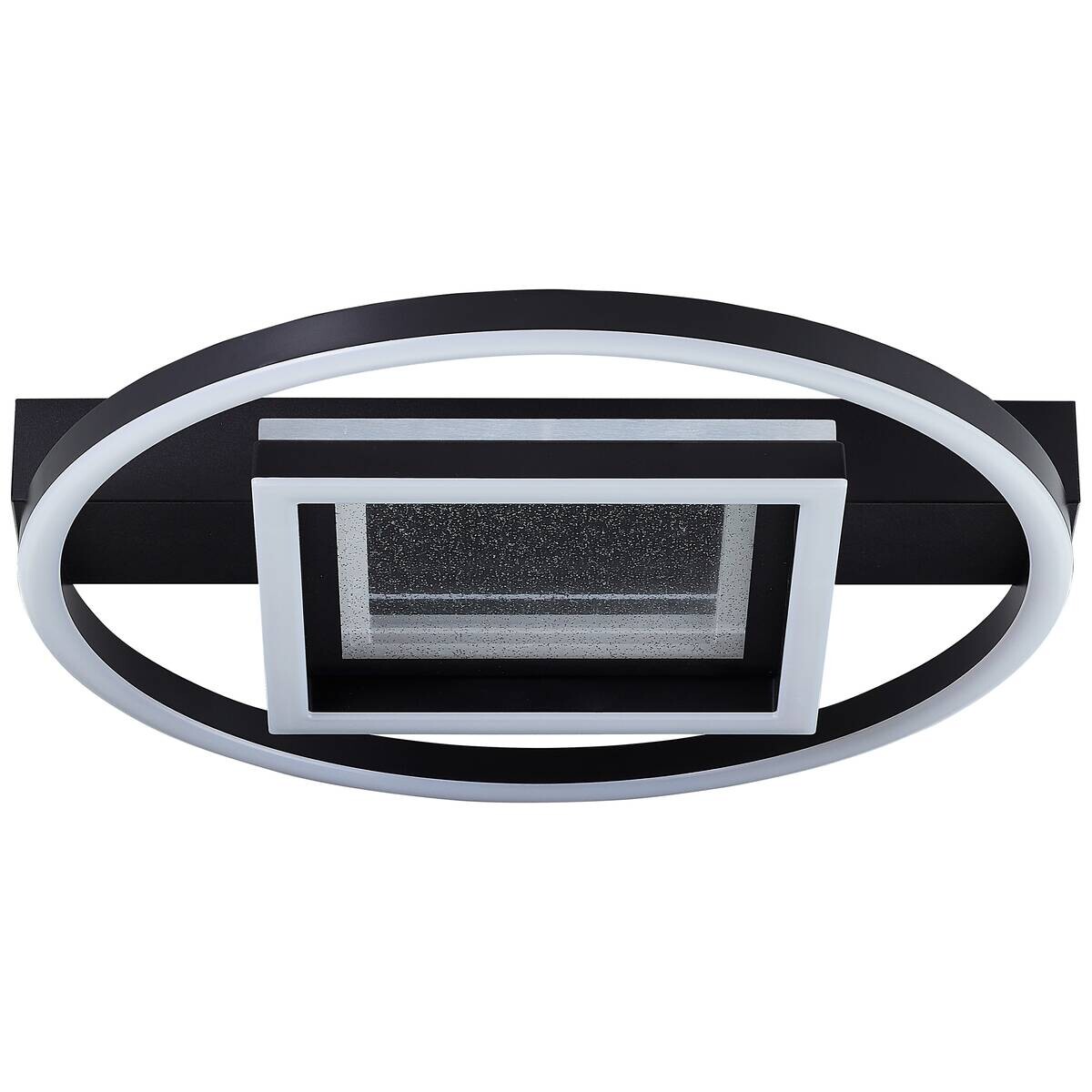 Brilliant LED-Deckenleuchte schwarz B/H/L: ca. 37x37x6 cm