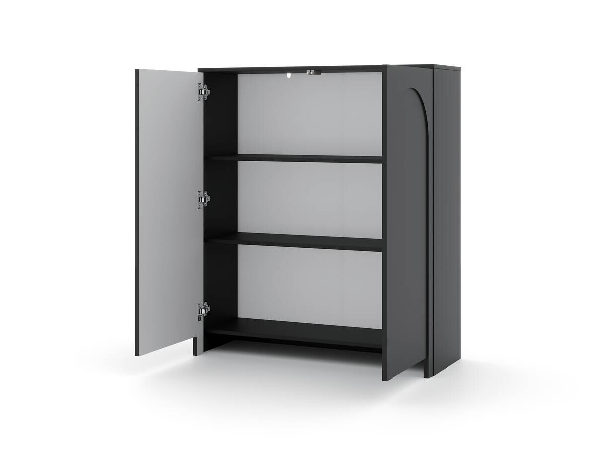 Kommode ARCO schwarz B/H/T: ca. 100x117x35 cm