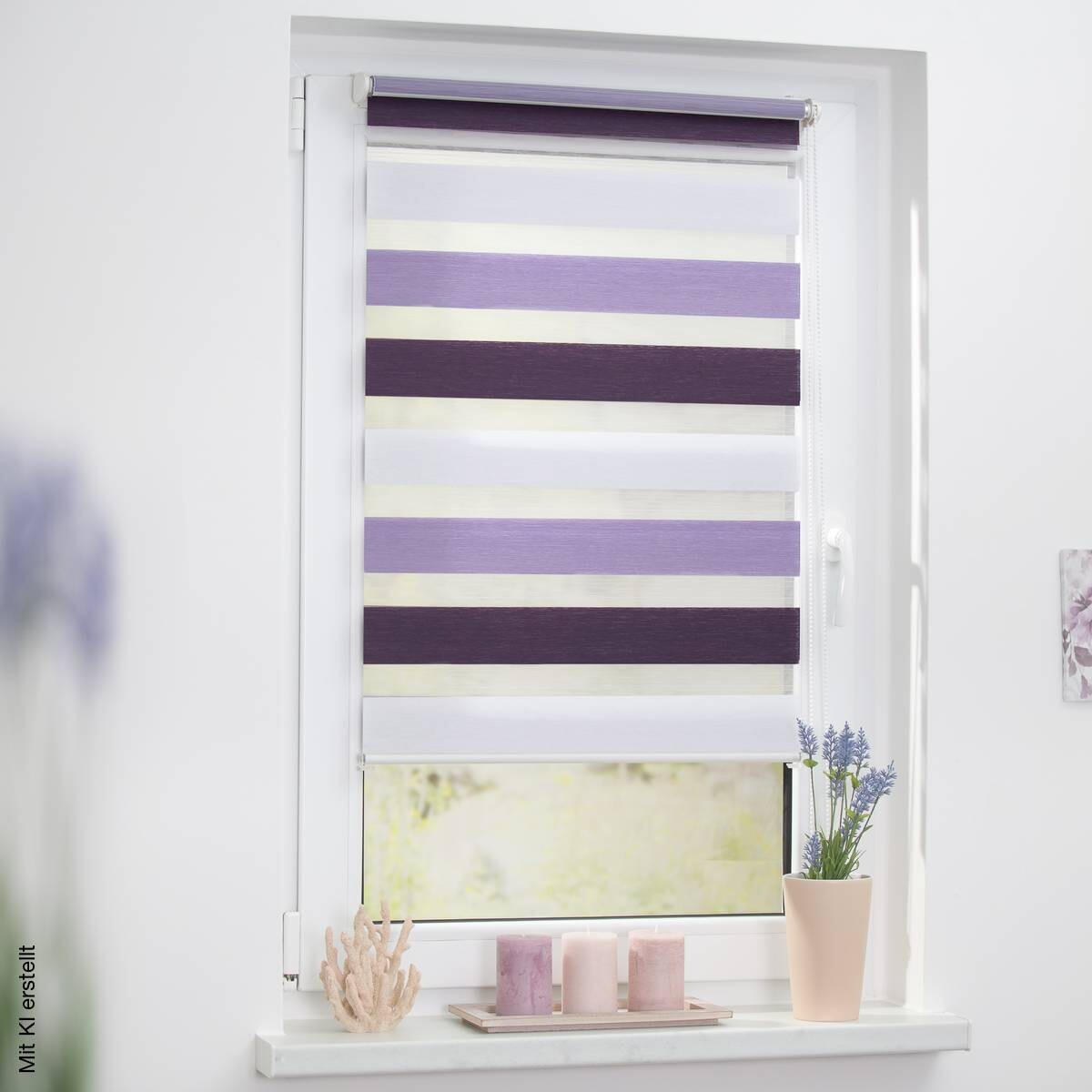 LICHTBLICK Doppelrollo Duo lila B/L: ca. 45x150 cm
