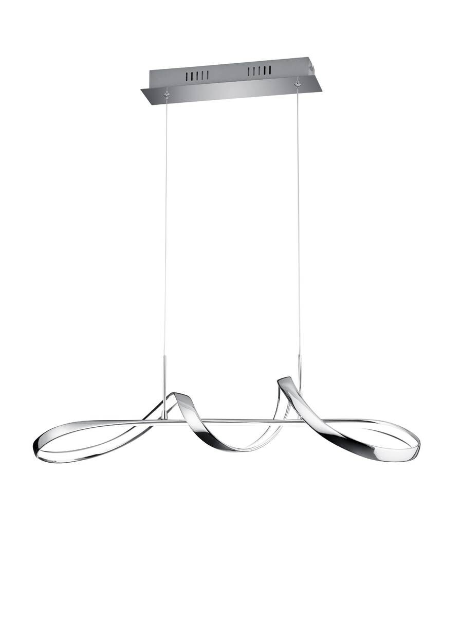 Reality Pendelleuchte Perugia Chrom Metall B/H/T: ca. 81x150x46 cm 1 Brennstellen